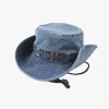 Cross-border export of ethnic-style cowboy hats, outdoor hiking and mountaineering sun protection hats, travel and camping wide-brimmed hats, and fisherman hats Item Picture